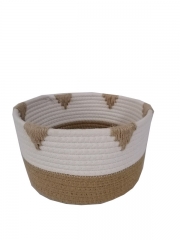 New Design Eco friendly Straw Woven Flower Pot Foldable Wholesale Grass Planter Plant Baskets for Garden Decoration