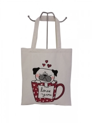 Promotional Personalized Blank Plain Cotton Canvas Bags Reusable Shopping Cotton Tote Bags With Custom Printed Logo