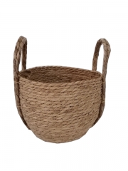 High Quality Natural Flower Plants Pots Straw Woven Wicker Seagrass Rattan Laundry Storage Belly Baskets