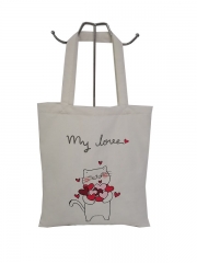 Promotional Personalized Blank Plain Cotton Canvas Bags Reusable Shopping Cotton Tote Bags With Custom Printed Logo