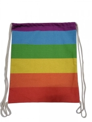 Custom Design Canvas Cotton Drawstring Backpack Bags