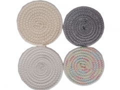 Minimalist Cotton Woven Coaster Absorbent Coasters for Drinks Cups Home Decor Tabletop Protection