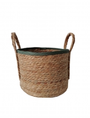 High Quality Natural Flower Plants Pots Straw Woven Wicker Seagrass Rattan Laundry Storage Belly Baskets