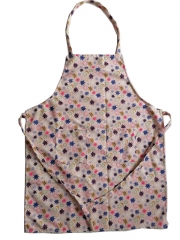 Floral Apron for Women with Pockets Adjustable Cotton Chef Aprons for Kitchen Cooking BBQ & Grill Print