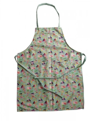 Floral Apron for Women with Pockets Adjustable Cotton Chef Aprons for Kitchen Cooking BBQ & Grill Print