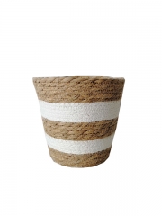 High Quality round seagrass Woven Baskets plant pots for garden planting flower basket pot straw basket for plants