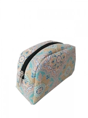 luxury private label cosmetic pouch sublimation travel green makeup bag custom logo leather makeup bags