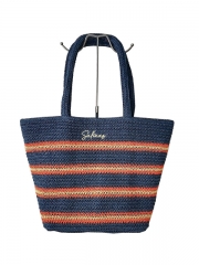 New Fashion Large Capacity Women Shoulder Shopping Bag Beach Straw Woven Knitted Crochet Tote Bag