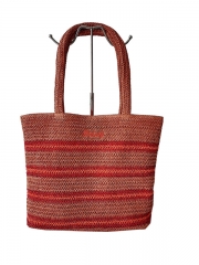 New Fashion Large Capacity Women Shoulder Shopping Bag Beach Straw Woven Knitted Crochet Tote Bag