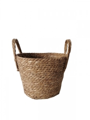 Natural straw empty hamper basket Flower Basket Outdoor Indoor Straw Plant Pot for Decor