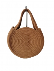 Wholesale Cotton Rope Crochet Bag Handle Straw Tote Bag Summer Large Tote Beach Bag