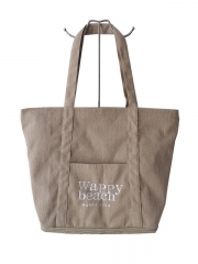 Customized natural cotton big capacity cotton canvas shopping tote bag