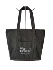 Customized natural cotton big capacity cotton canvas shopping tote bag