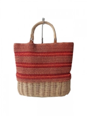 Hand-woven Women Straw Bag Ladies Shoulder Bags Beach Travel Crossbody Bag Female Small Rattan Box Handbag