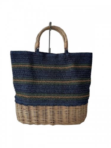 Hand-woven Women Straw Bag Ladies Shoulder Bags Beach Travel Crossbody Bag Female Small Rattan Box Handbag