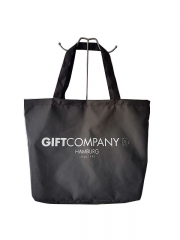 Factory Custom Logo Printed Nylon Shopping Tote Bag High Quality Reusable Polyester Shopper Bags