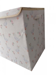 Printed non-woven fabric sturdy fashion good quality stackable toy storge box toy organizer storage box for clothes