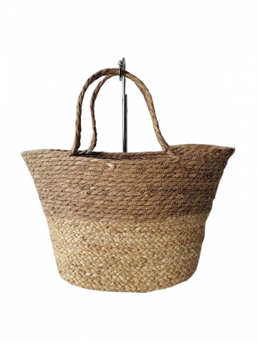 Handmade custom woven straw beach tote bag summer beach women handbags