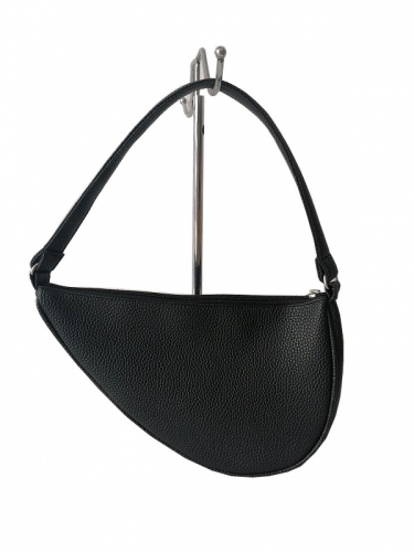 New Underarm Bag Black Pu Shoulder Bag Female Fashion Handbag Advanced Small Tote Bag Female