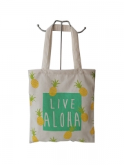 Custom Top Quality Canvas Cotton Tote Shopping Bag Calico Shopper Bags With Logo Printed