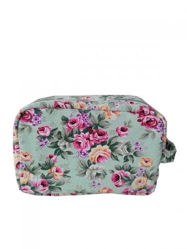 Customization Canvas Polyester Luxury Lip Storage Cosmetic Bag Makeup Pouch Toiletry Ladies Cosmetic Bags Wholesale Printing