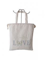 Large Personalized  Cotton Canvas Tote Bag Reusable Custom Tote Shopping Bags Cotton Canvas Bag