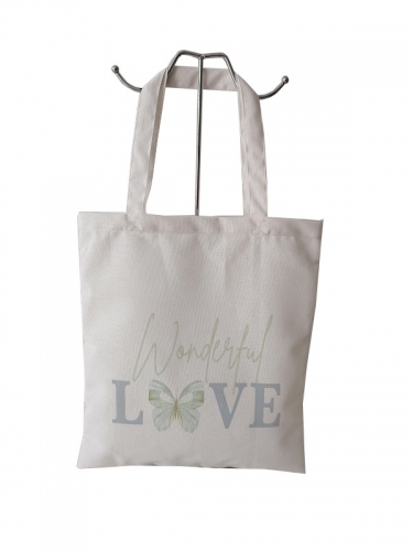 Large Personalized  Cotton Canvas Tote Bag Reusable Custom Tote Shopping Bags Cotton Canvas Bag