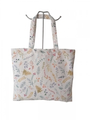 Hot Sale cotton Canvas shopper Bag print Custom Printing Shopping Bag Reusable Women Tote Bag