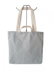 wholesale top quality large capacity cotton shopper bag two handles tote bag with custom logo