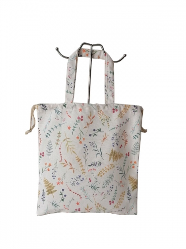 Hot Sale cotton Canvas shopper Bag print Custom Printing Shopping Bag Reusable Women Tote Bag