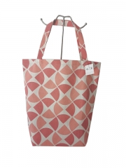 Floral printing Promotional natural cotton carry tote shoulder shopping bag