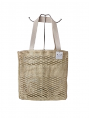 wholesale summer woman crochet letter straw paper handbag shoulder women tote beach bags