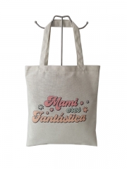 Large Personalized  Cotton Canvas Tote Bag Reusable Custom Tote Shopping Bags Cotton Canvas Bag