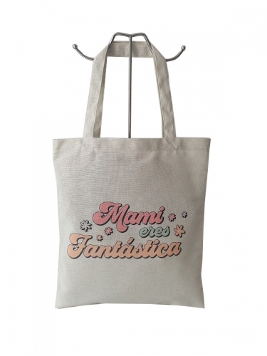 Large Personalized  Cotton Canvas Tote Bag Reusable Custom Tote Shopping Bags Cotton Canvas Bag