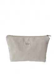 Fashion Eco Friendly Washable For Women Makeup Cotton Canvas Zipper Makeup Cosmetic Pouch Bag With Logo
