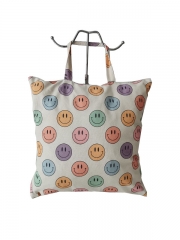 Custom Printed Canvas Tote Bags Natural Color Organic Cotton Linen Tote Bag Cotton Muslin Shopping Bags