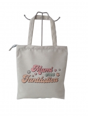 Large Personalized  Cotton Canvas Tote Bag Reusable Custom Tote Shopping Bags Cotton Canvas Bag