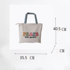 Custom canvas bag portable environmental protection bag shopping bag custom pattern advertising cotton bag enterprise canvas bag printing logo