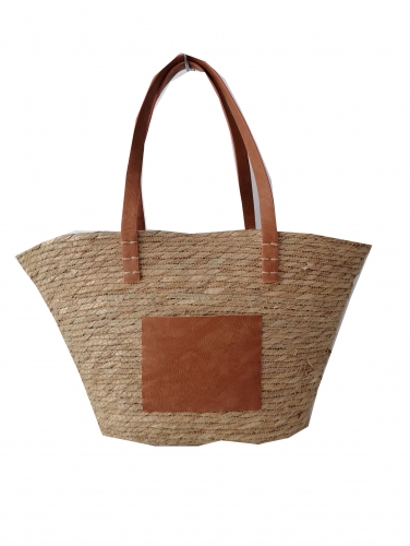 Handmade custom woven straw beach tote bag summer beach women handbags