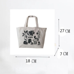 Large Personalized Cotton Canvas Tote Bag Reusable Custom Tote Shopping Bags Cotton Canvas Bag