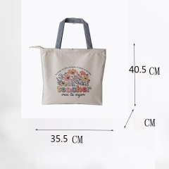 Canvas bag Women's shoulder crossbody large capacity cloth bag Tote bag Thanksgiving Thanksgiving Christmas gift