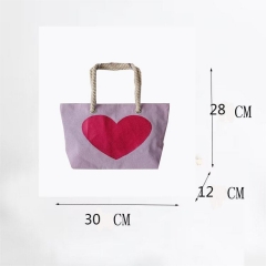 New embroidered female canvas bag tutorial bag single shoulder simple tote bag small fresh student bag out Tote bag