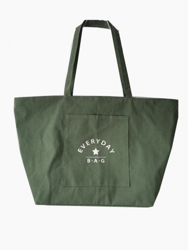 Large Personalized Cotton Canvas Tote Bag Reusable Custom Tote Shopping Bags Cotton Canvas Bag