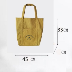 Large Personalized Cotton Canvas Tote Bag Reusable Custom Tote Shopping Bags Cotton Canvas Bag