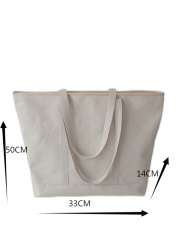 Large Personalized Cotton Canvas Tote Bag Reusable Custom Tote Shopping Bags Cotton Canvas Bag