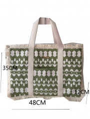 Hot selling high Quality 2023 Casual Canvas Bag With Zipper Large Size Shoulder Cotton Canvas Shopping Bag