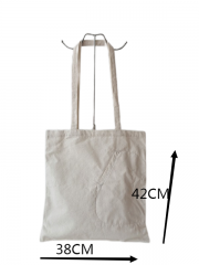 Large Personalized Cotton Canvas Tote Bag Reusable Custom Tote Shopping Bags Cotton Canvas Bag