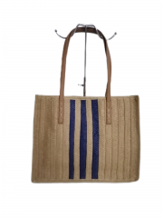 Handmade custom woven straw beach tote bag summer beach women handbags