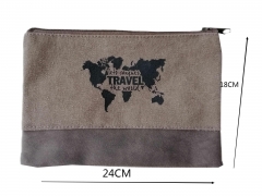 wholesale custom logo professional luxury large capacity cotton canvas travel make up cosmetic makeup bag