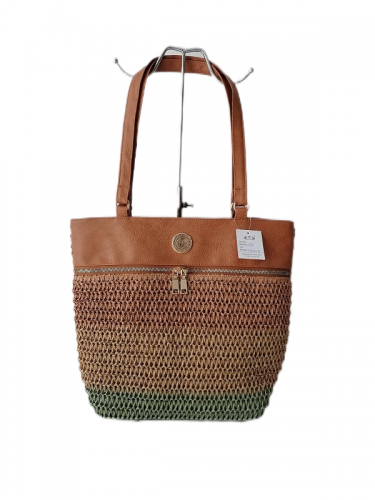 wholesale summer woman crochet letter straw paper handbag shoulder women tote beach bags